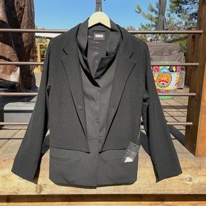 Rare Annette Gortz Meeike Black Wool Blazer